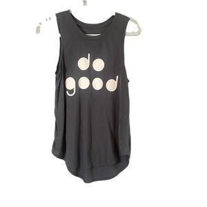 Grayson Threads Black Do Good Casual Lightweight Tank Top Women Sz L